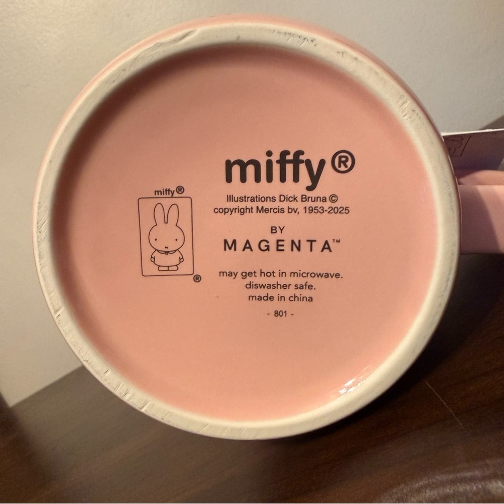 Miffy by Magenta Mug Pink, Red & White NWT - Picture 3 of 3